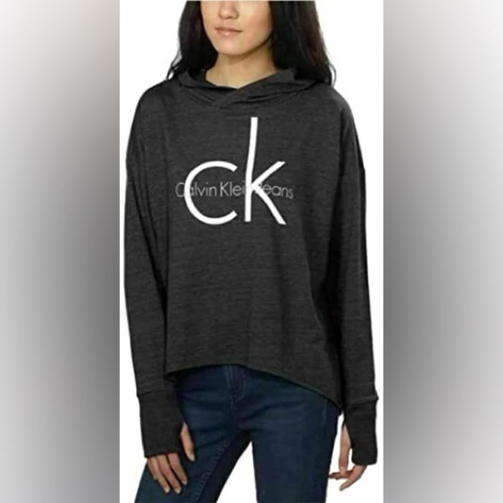 Calvin Klein Charcoal Gray Hoodie